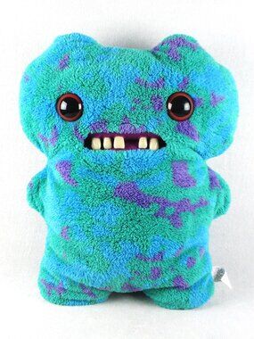 Big Fuggler Gaptooth McGoo Teal Purple Stuffie 18 inches Lab Misfits Monster